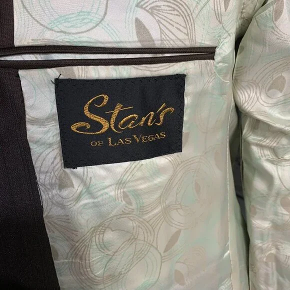 Vintage 70s Stan's of Las Vegas Union Made Chocolate Brown Blazer